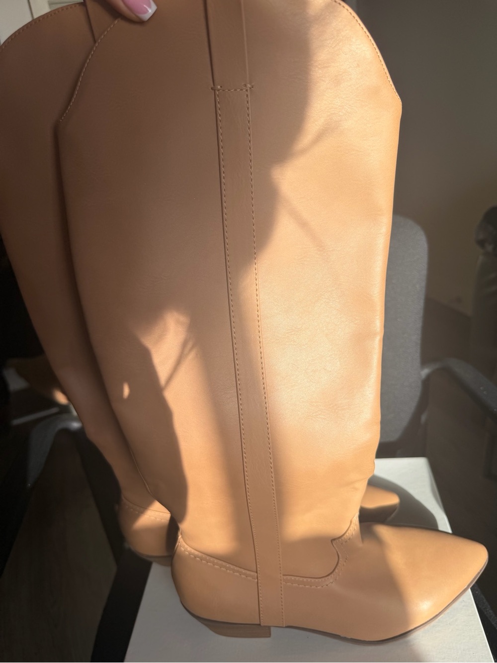 Over-the-Knee Women's Boots in Light Brown